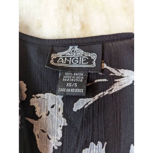 Angie Cardigan Cover-up Women's Small Short Sleeve Floral Oversized Long… - Picture 4 of 8